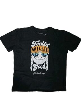 Bohemian Cowgirl Womens Feelin' Willie Good T-shirt Size XL Black